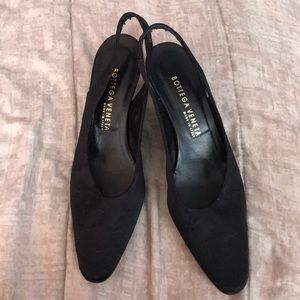 Bottega Veneta Leather Sling Back Heels